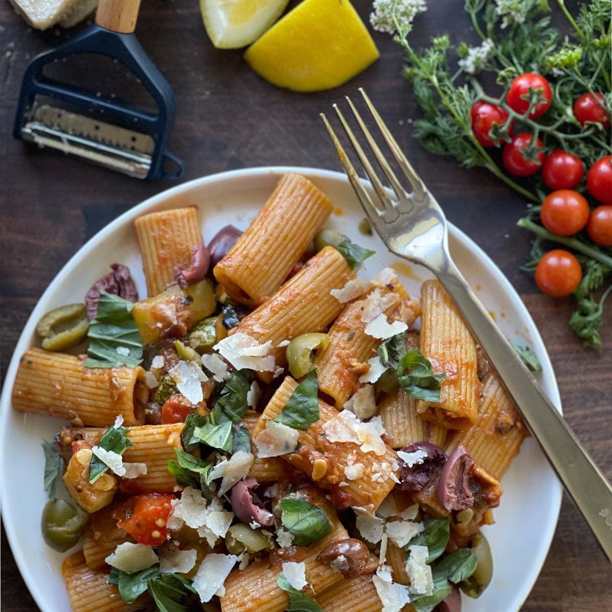 Cooking with Chef Mike: End of Summer Caponata Pasta-OPINEL USA