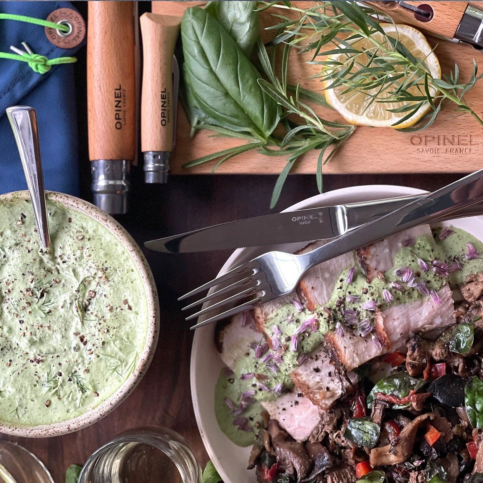 Cooking with Chef Mike: Wood Fired Pork Chops-OPINEL USA