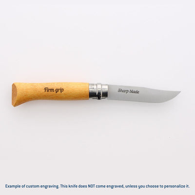 Engraved Gift Bundle | Set of 8 No.08 Carbon Steel Folding Knife-OPINEL USA