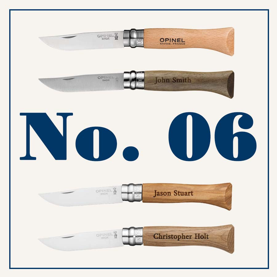 Engraved Gift Bundles | Set of 6 No.06 Stainless Steel Folding Knives