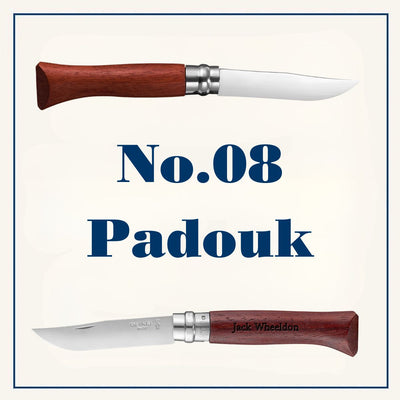 Engraved Gift Bundles | Set of 6 No.08 Stainless Padouk Polished Blade with Gift Box-OPINEL USA