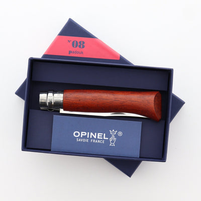 Engraved Gift Bundles | Set of 8 No.08 Stainless Padouk Polished Blade with Gift Box-OPINEL USA