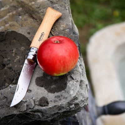 Warehouse Sale | No.09 Beech Wood Stainless Steel Folding Knife-OPINEL USA