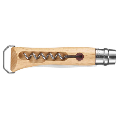 Warehouse Sale | No.10 Corkscrew Stainless Steel Folding Knife with Bottle Opener-OPINEL USA