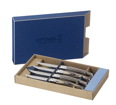 Warehouse Find | Premium Wood Steak Knife Set of 4 Knives-OPINEL USA