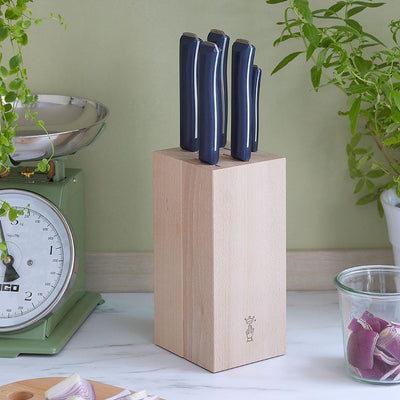 Warehouse Sale | 5-Slot Beech Wood Knife Block-OPINEL USA