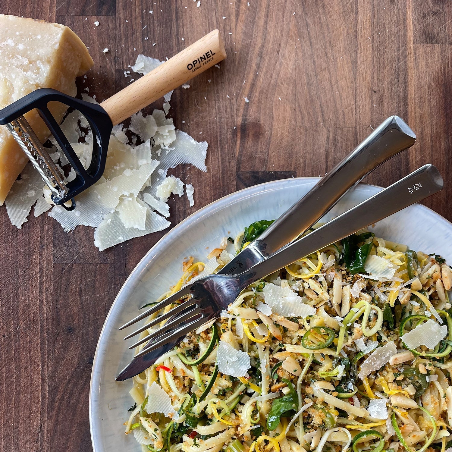 Cooking with Chef Mike: Shaved Summer Squash Linguine-OPINEL USA