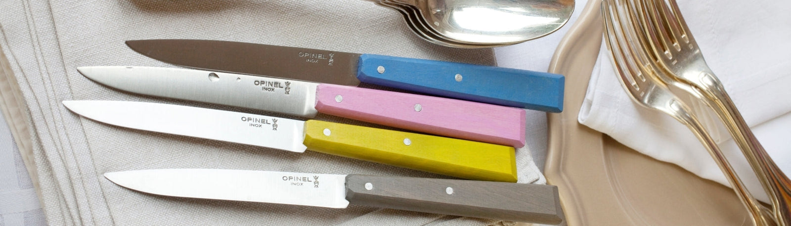 Opinel - Set of 4 Bon Appétit Steak Knives Pop