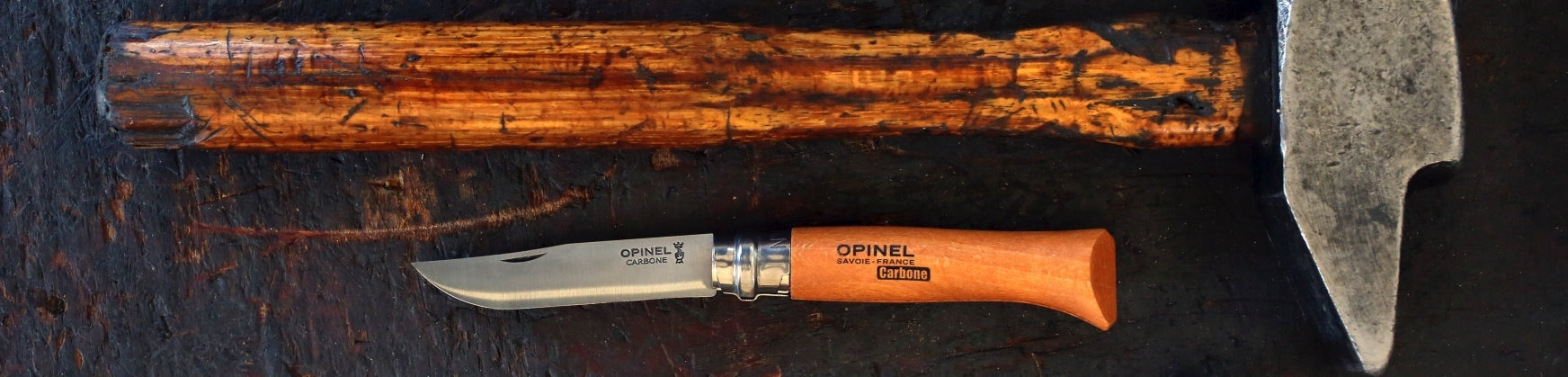 Knife Opinel 7 Closing Karbon Beech