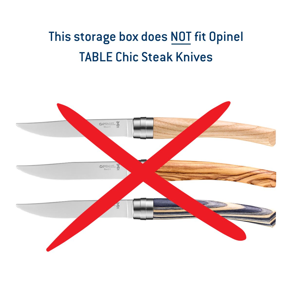 6-Slot Steak Knife Storage Box - OPINEL USA