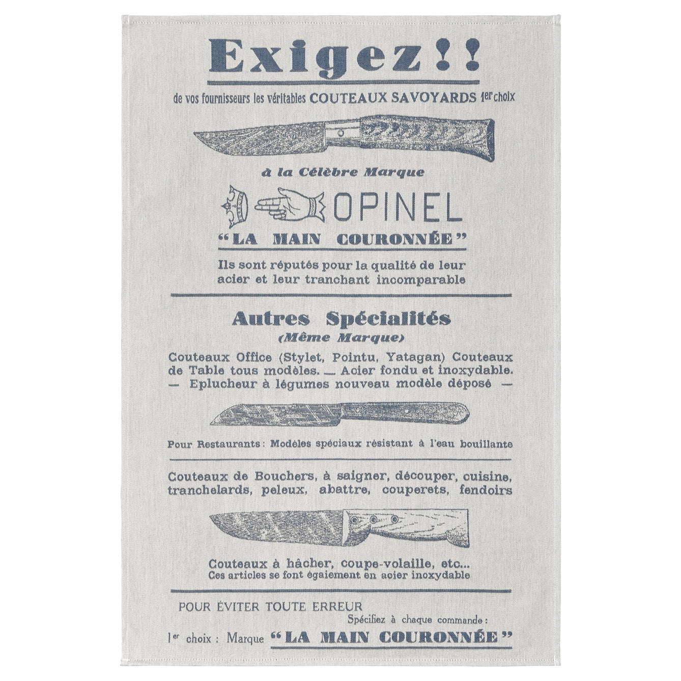 Dish Towel "Exigez" by Charlieu