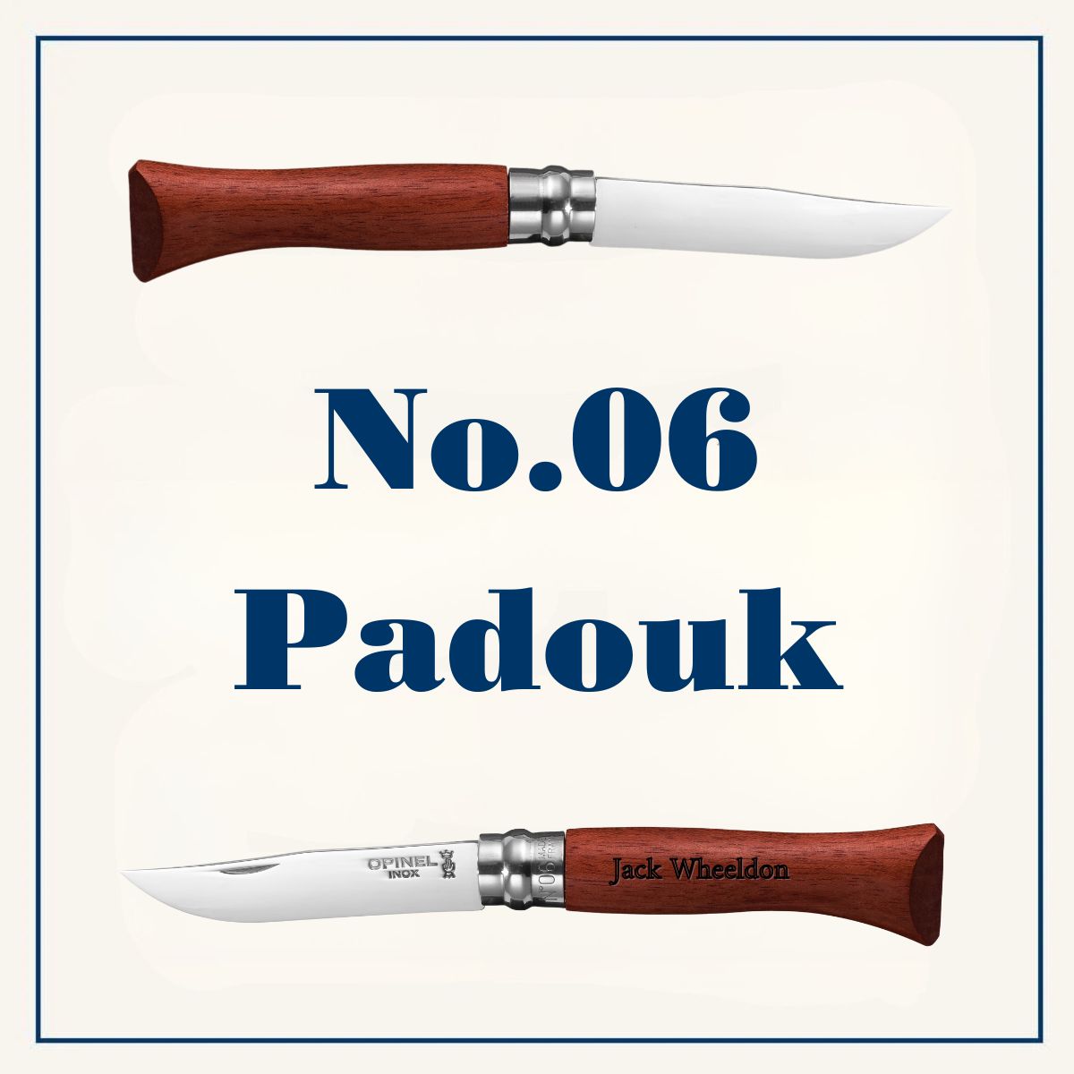 Engraved Gift Bundles | Set of 8 No.06 Stainless Padouk Polished Blade with Gift Box