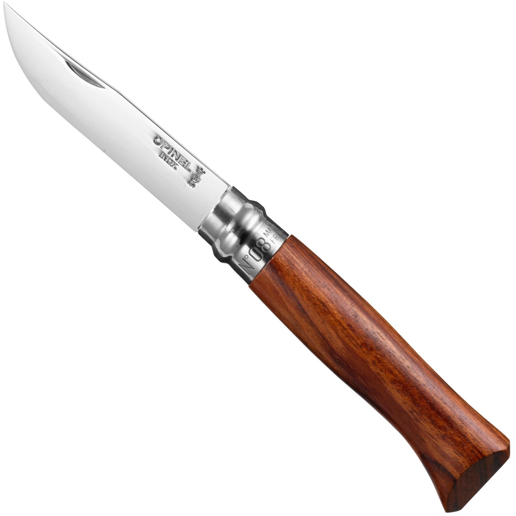 No.08 Padouk Polished Stainless Steel Folding Knife