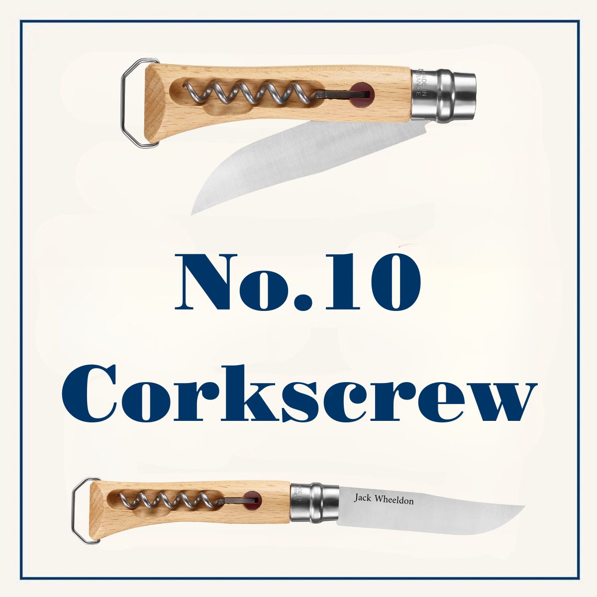 Engraved Gift Bundles | Set of 8 No.10 Corkscrew knife with bottle opener-OPINEL USA