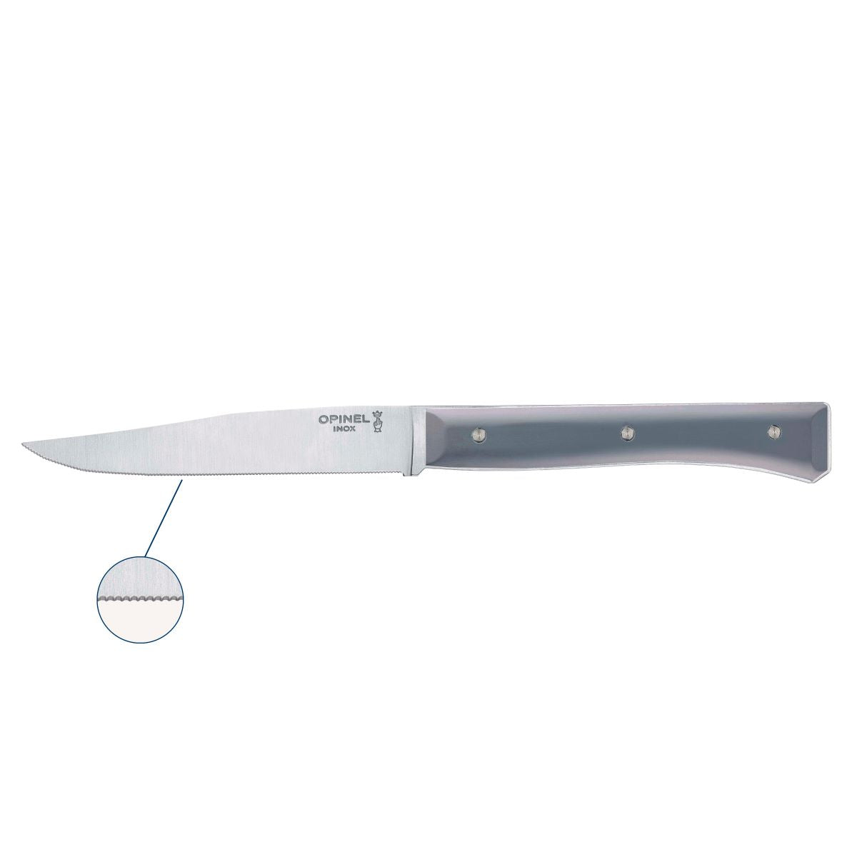 Opinel 4-Piece Olive Wood Facette Steak Knife Set