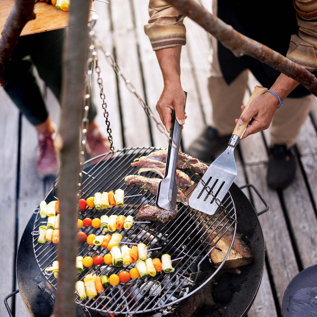 Outdoor grill set shop