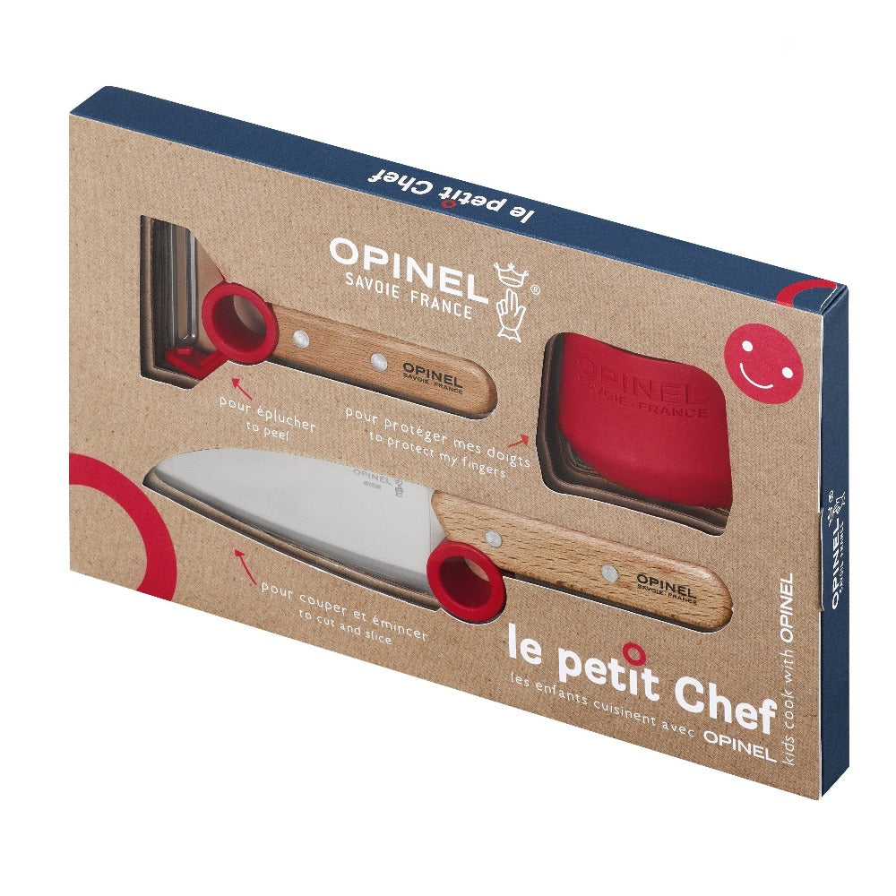 Opinel Kids Knife & Finger Guard Le Petit Chef Set for Kids – RIF Knives