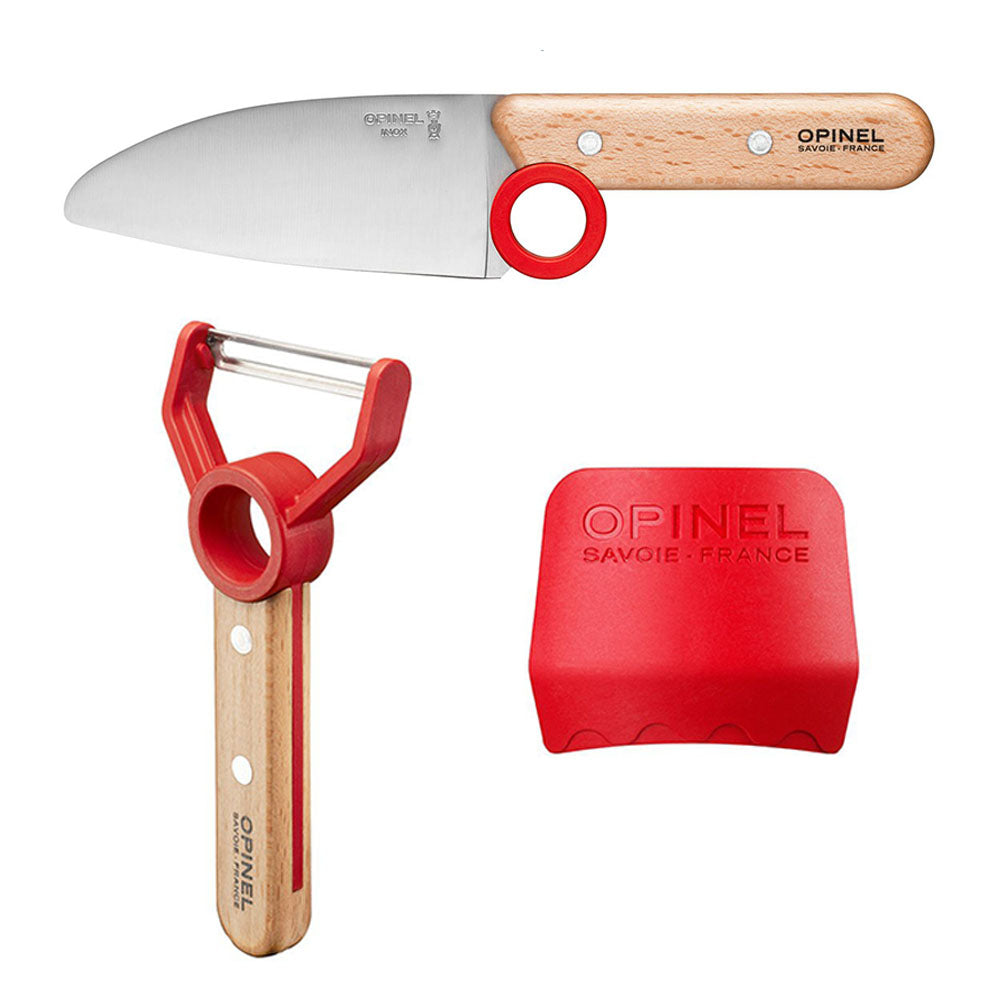 Eplucheur microdenté lame inox 6 cm coloris rouge Opinel - www