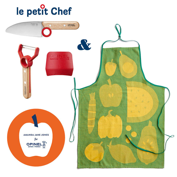 Opinel Le Petit Chef Kids' Cooking Set, 3 pieces
