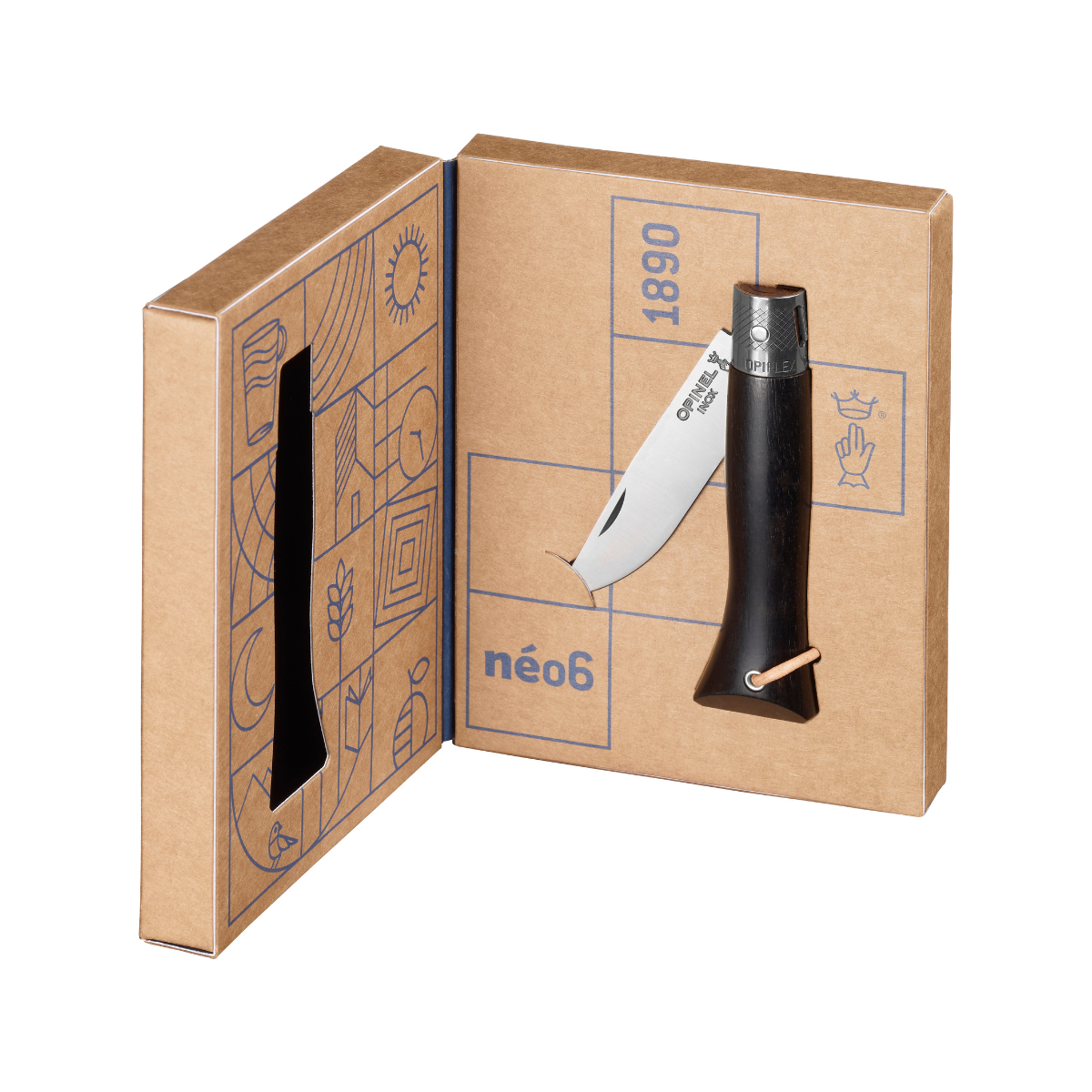 Néo6 Everyday Carry Pocket Knife - Ebony-OPINEL USA