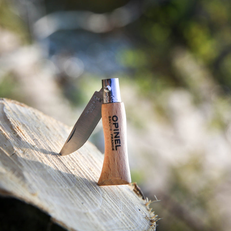opinel knife , dull to sharp with the Lansky Turn Box Four Rod system 