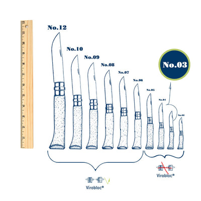 No.03 Carbon Steel Folding Knife-OPINEL USA