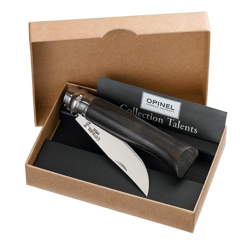 No.08 Ebony Polished Stainless Steel Folding Knife
