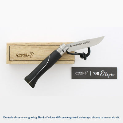 No.08 Ellipse Polished Stainless Steel Folding Knife-OPINEL USA