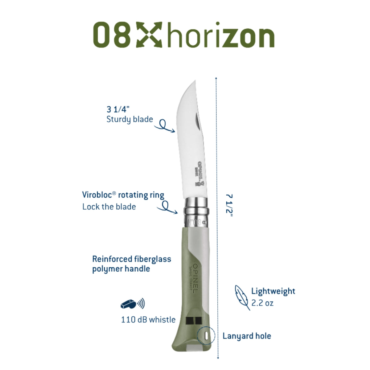 No.08 Horizon Folding Knife-OPINEL USA