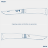 No.08 Polished Stainless Steel Folding Knife - Padouk-OPINEL USA