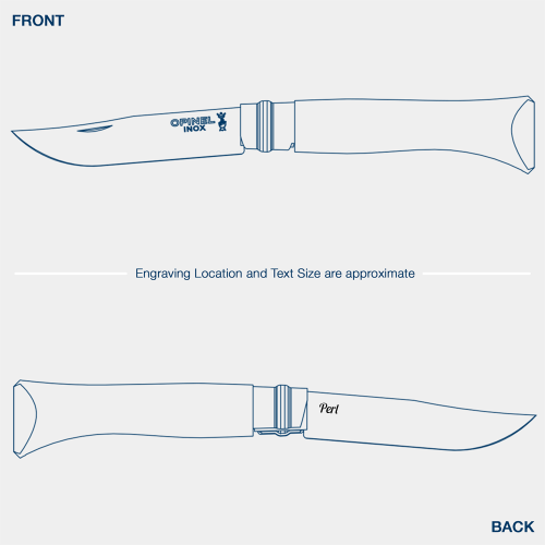 No.08 Polished Stainless Steel Folding Knife - Padouk