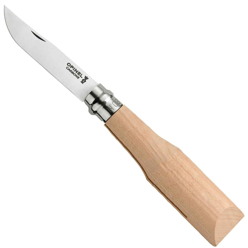 No.08 Raw / Ebauche Carbon Blade - Cherry Wood Handle-OPINEL USA
