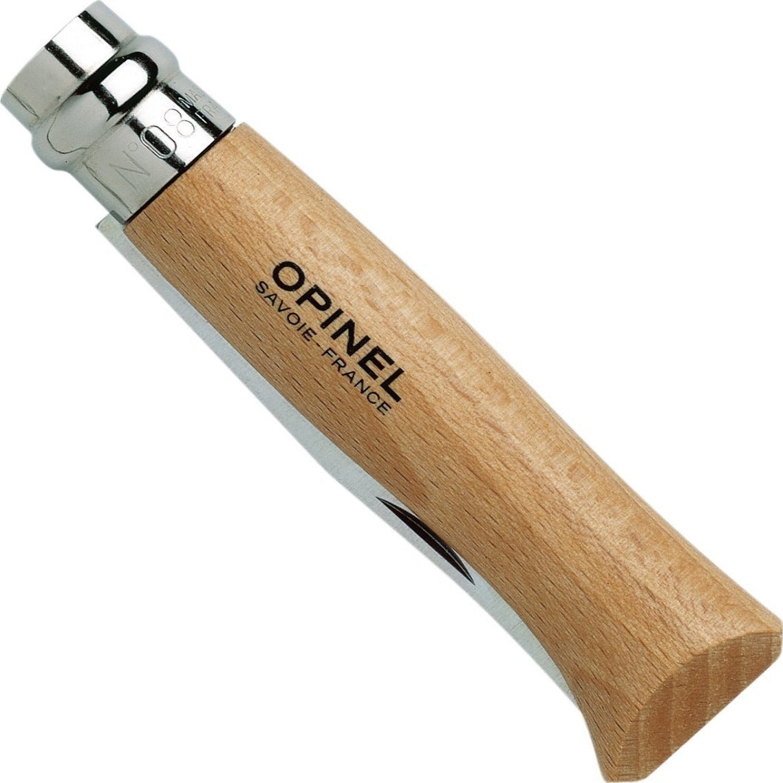 Opinel N° 8 - Traditional knife with stainless steel blade and rotating  ferrule - Les Opinel - Inuka