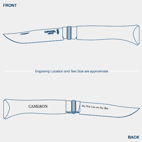 No.08 Stainless Steel Folding Knife with Lanyard