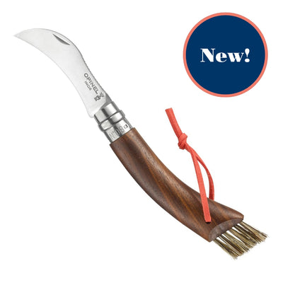 No.08 Stainless Steel Mushroom Knife Walnut with Wooden Box-OPINEL USA