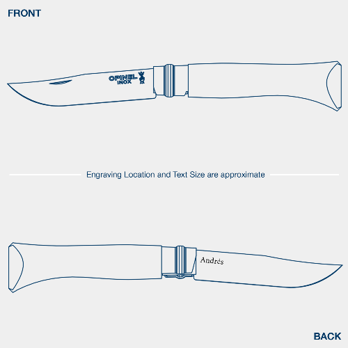 No.09 Stainless Steel Folding Knife | Beech wood