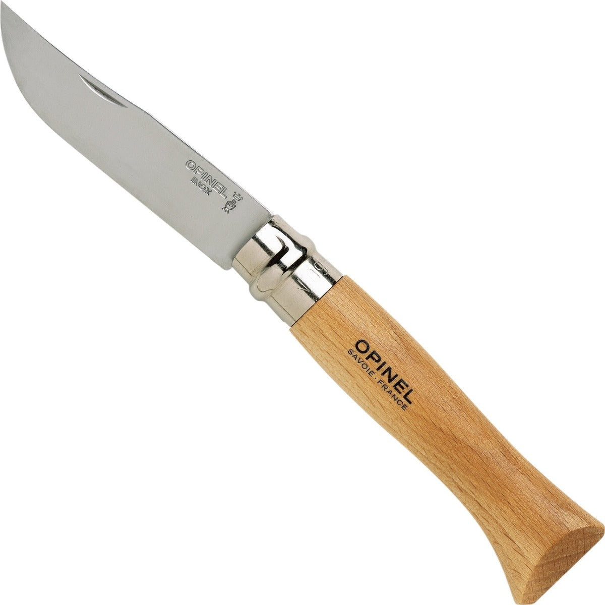 No.09 Stainless Steel Folding Knife | Beech wood