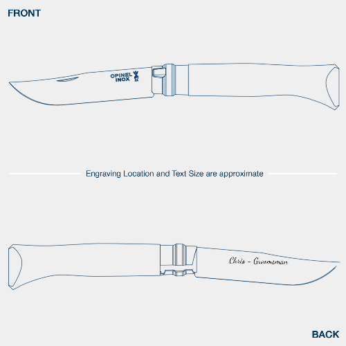 No.10 Corkscrew Stainless Steel Folding Knife with Bottle Opener-OPINEL USA