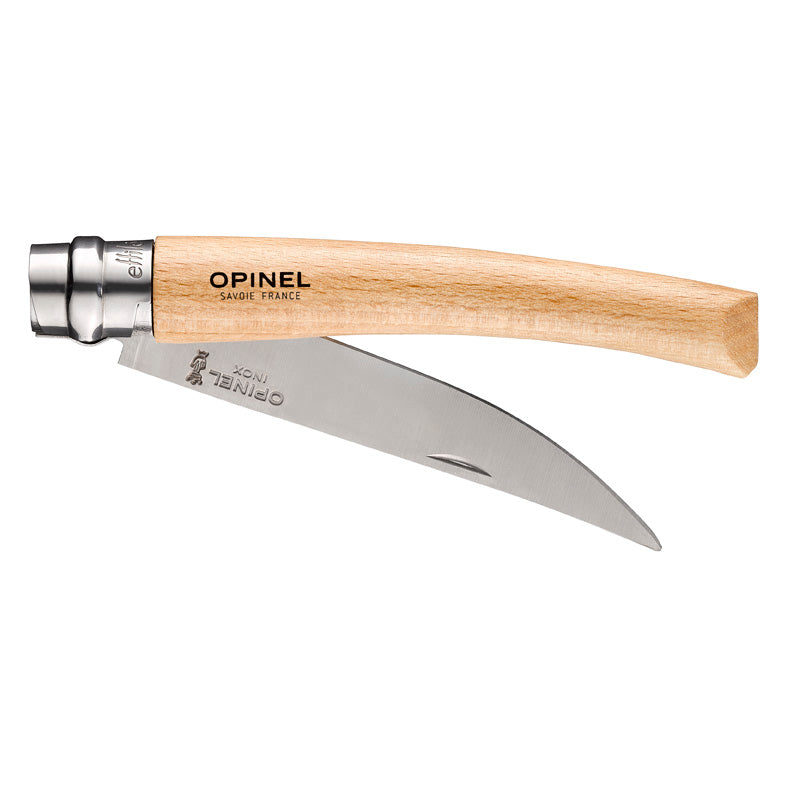  Opinel No.10 Stainless Steel Folding Knife with Beechwood  Handle : Tools & Home Improvement