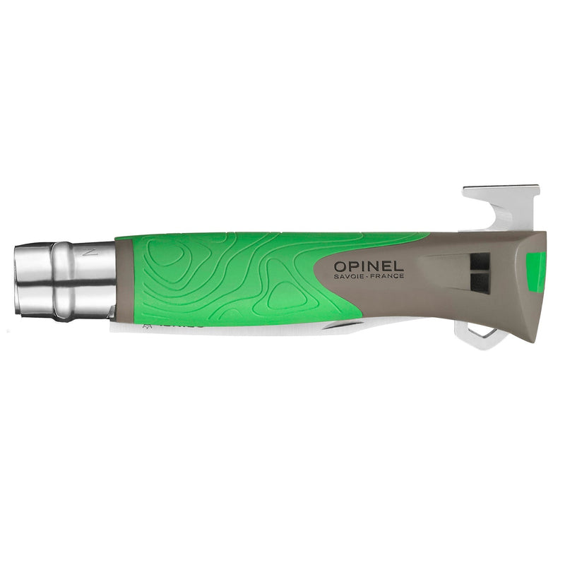 Warehouse Find | No.12 Outdoor Explore Folding Knife With Tick Remover GREEN