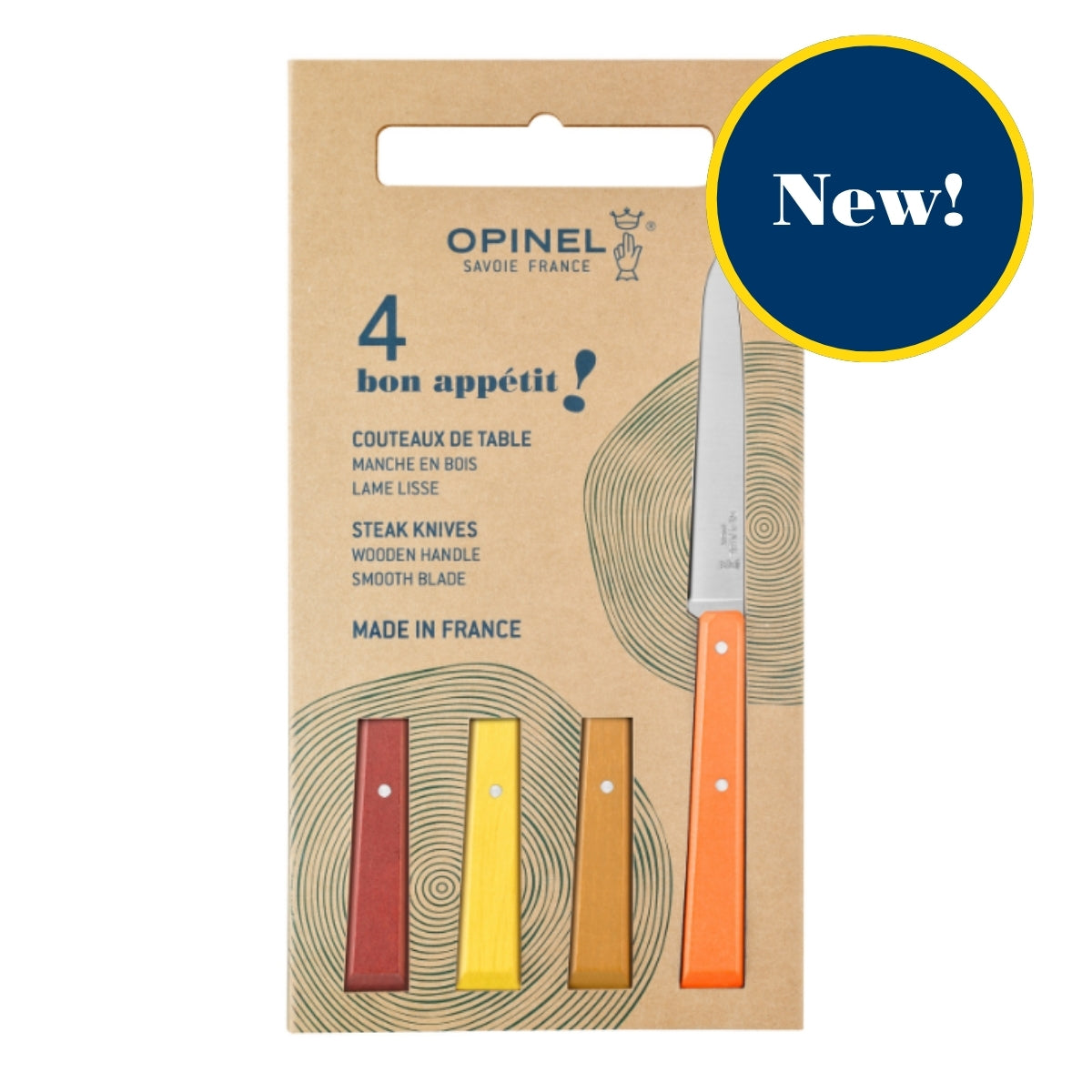 Non Serrated Steak Knife 4-Set Bon Appétit