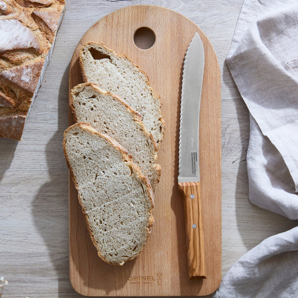 Serrated Bread knife Olive wood - OPINEL USA