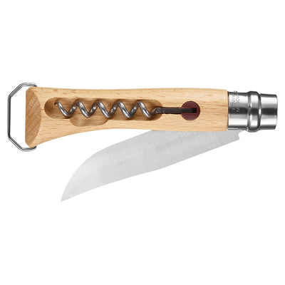 Warehouse Sale | No.10 Corkscrew Stainless Steel Folding Knife with Bottle Opener-OPINEL USA