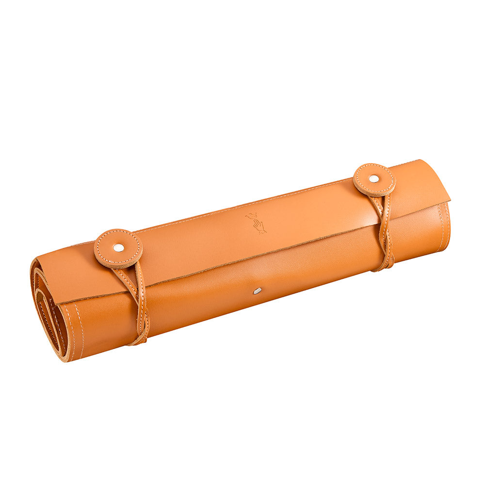 8-Slot Leather Chef Knife Carrier
