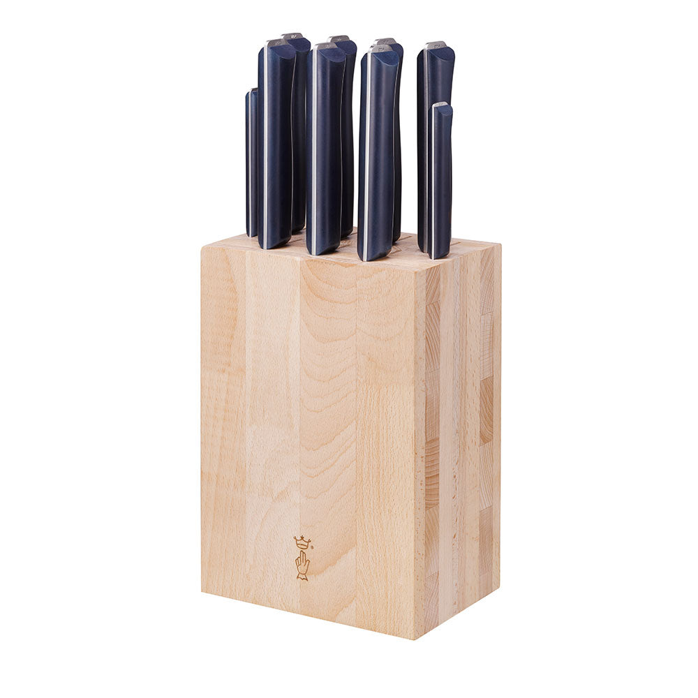 9-Slot Beech Wood Knife Block