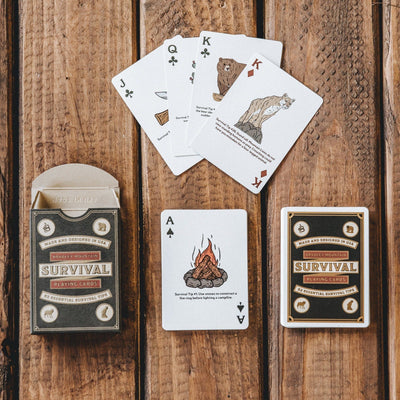 Bradley Mountain SURVIVAL Playing Cards-OPINEL USA