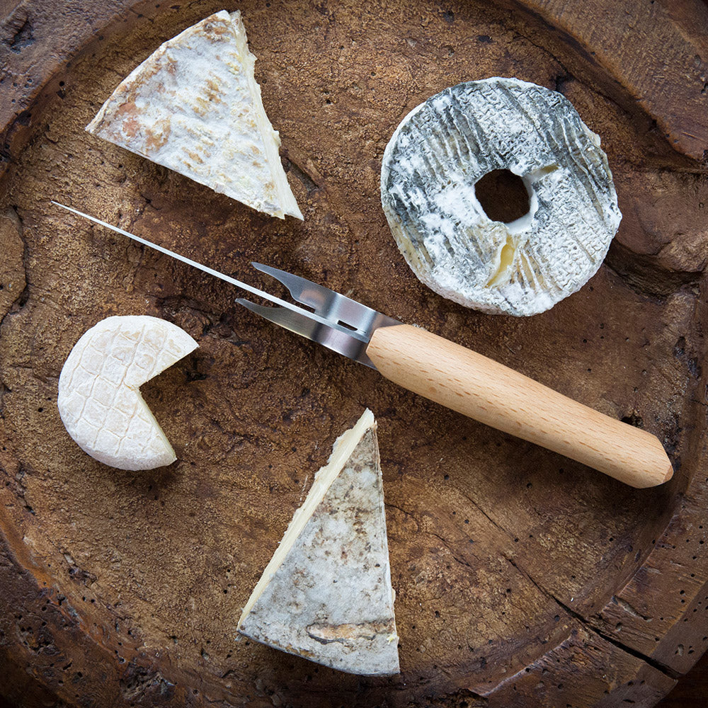 Opinel Cheese Knife & Fork Set