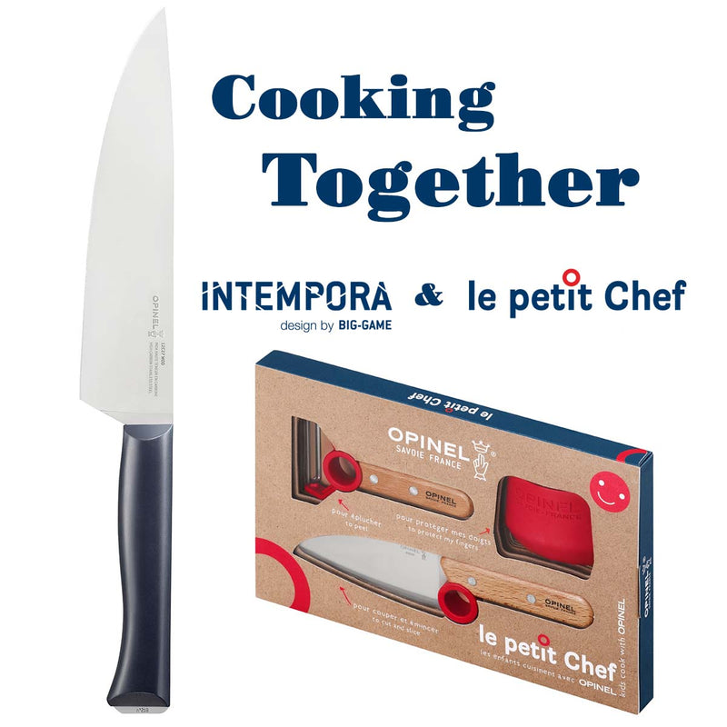Opinel Coffret de Couteaux pour Enfants Le Petit Chef, 3 Pièces, 1 kit 