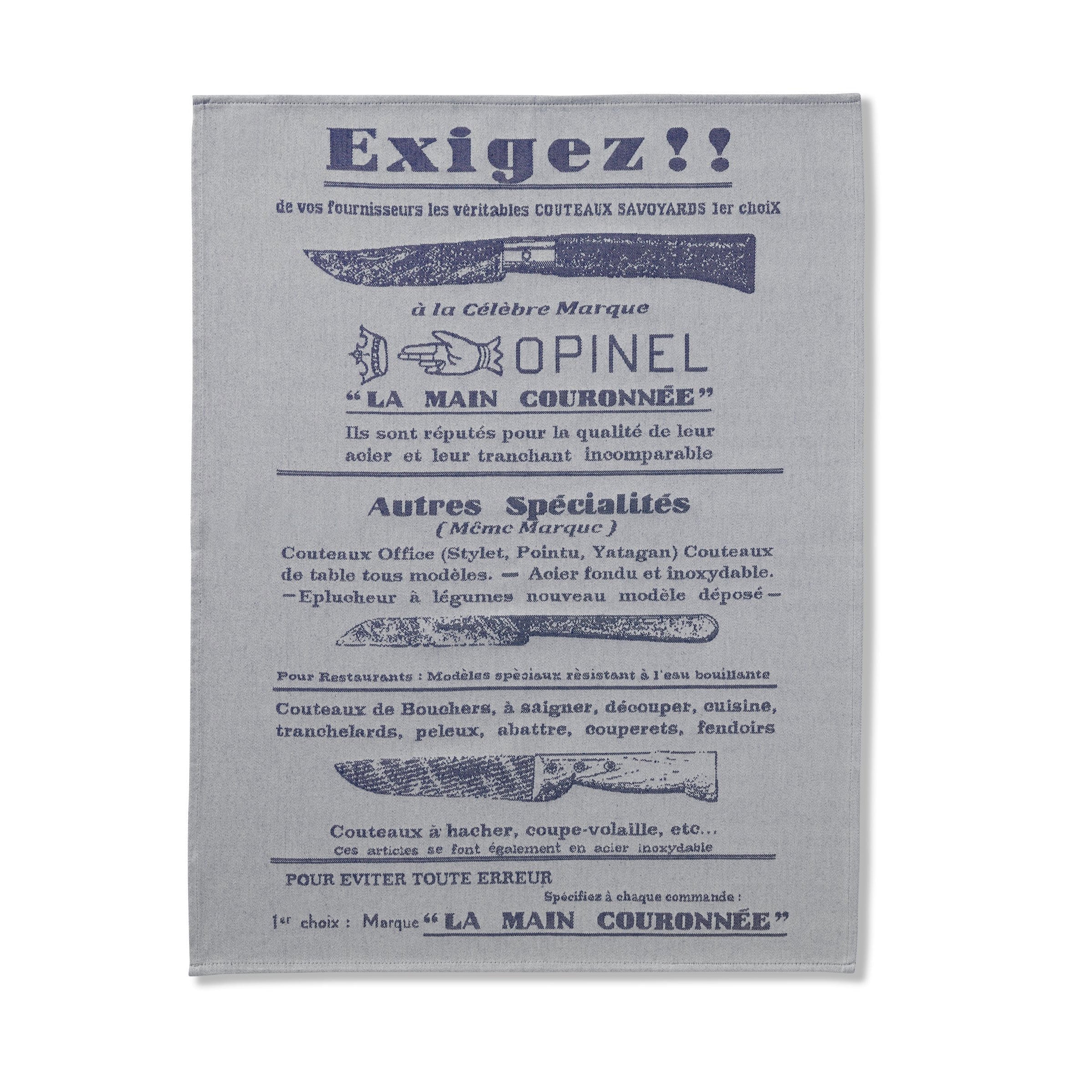 Opinel  Dish Towel Exigez! - OPINEL USA
