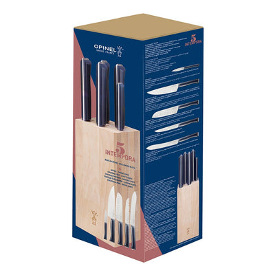 Intempora 5 Piece Chef Knife Set with Block-OPINEL USA